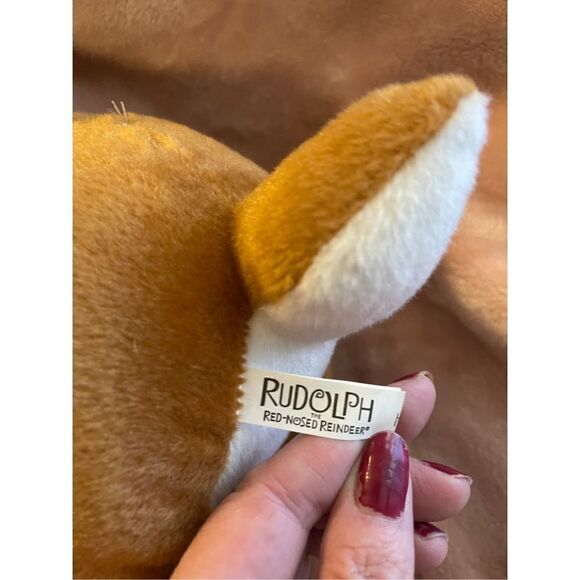 Rudolph the red nose reindeer 13” plush by toy factory - Picture 3 of 6